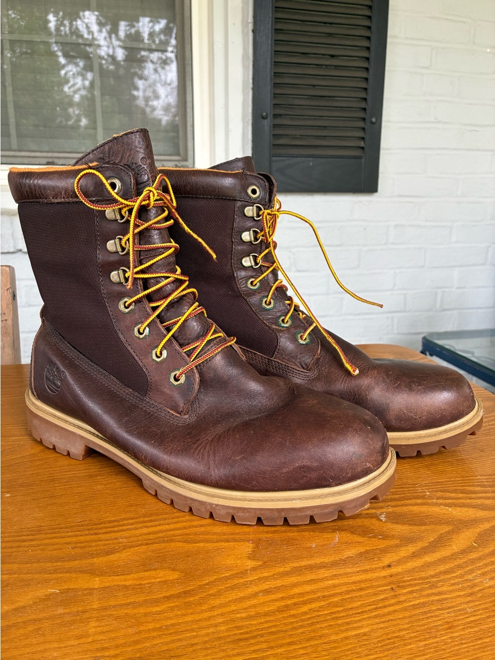 Timberland Men's Brown Leather Work Boots 11.5